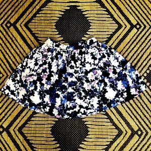 Express Floral Tutu Short Skirt